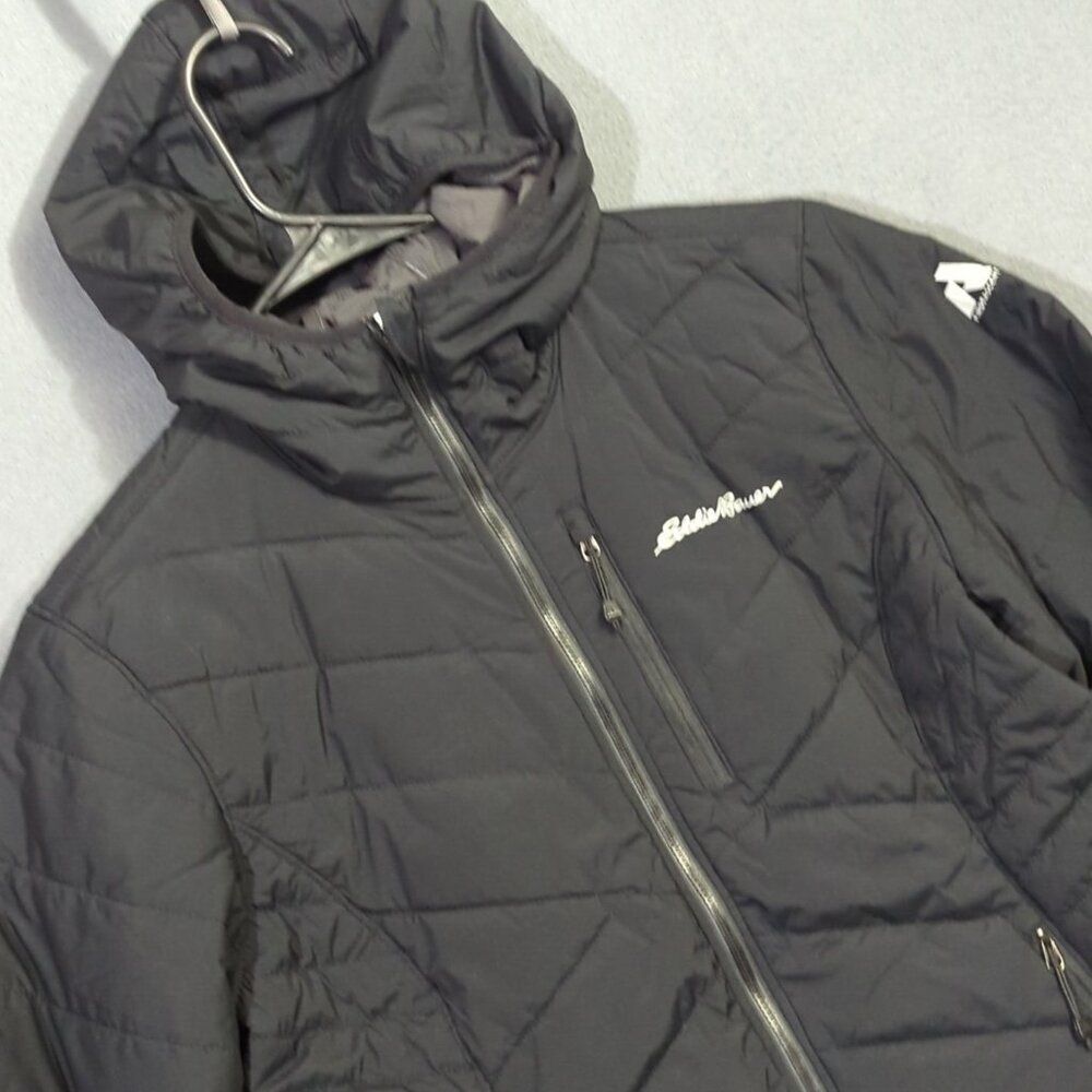 Eddie Bauer First Ascent Jacket Women's S Black IgniteLite Reversible Hooded